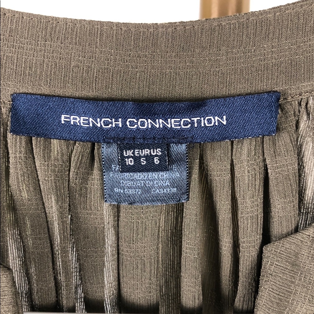 French Connection Cora Pleated Midi Dress Sz 6 (DJ4) - Picture 8 of 11